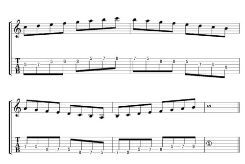 Cmajor scale position 2-03