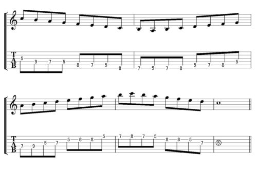 Cmajor scale position 2-04