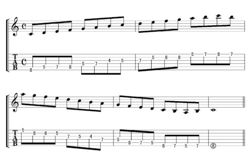 Cmajor scale position 2-05