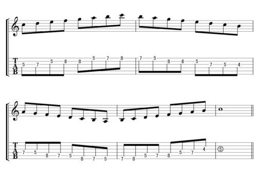 Cmajor scale position 2-07