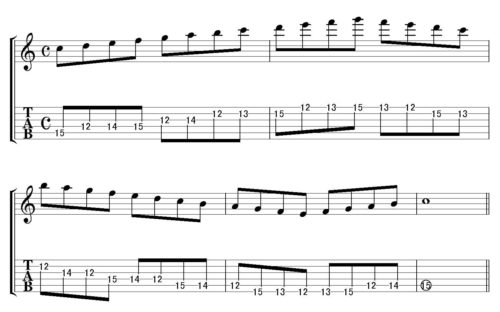 Cmajor scale position 5-1