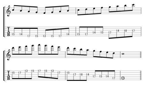 Cmajor scale position 6-2